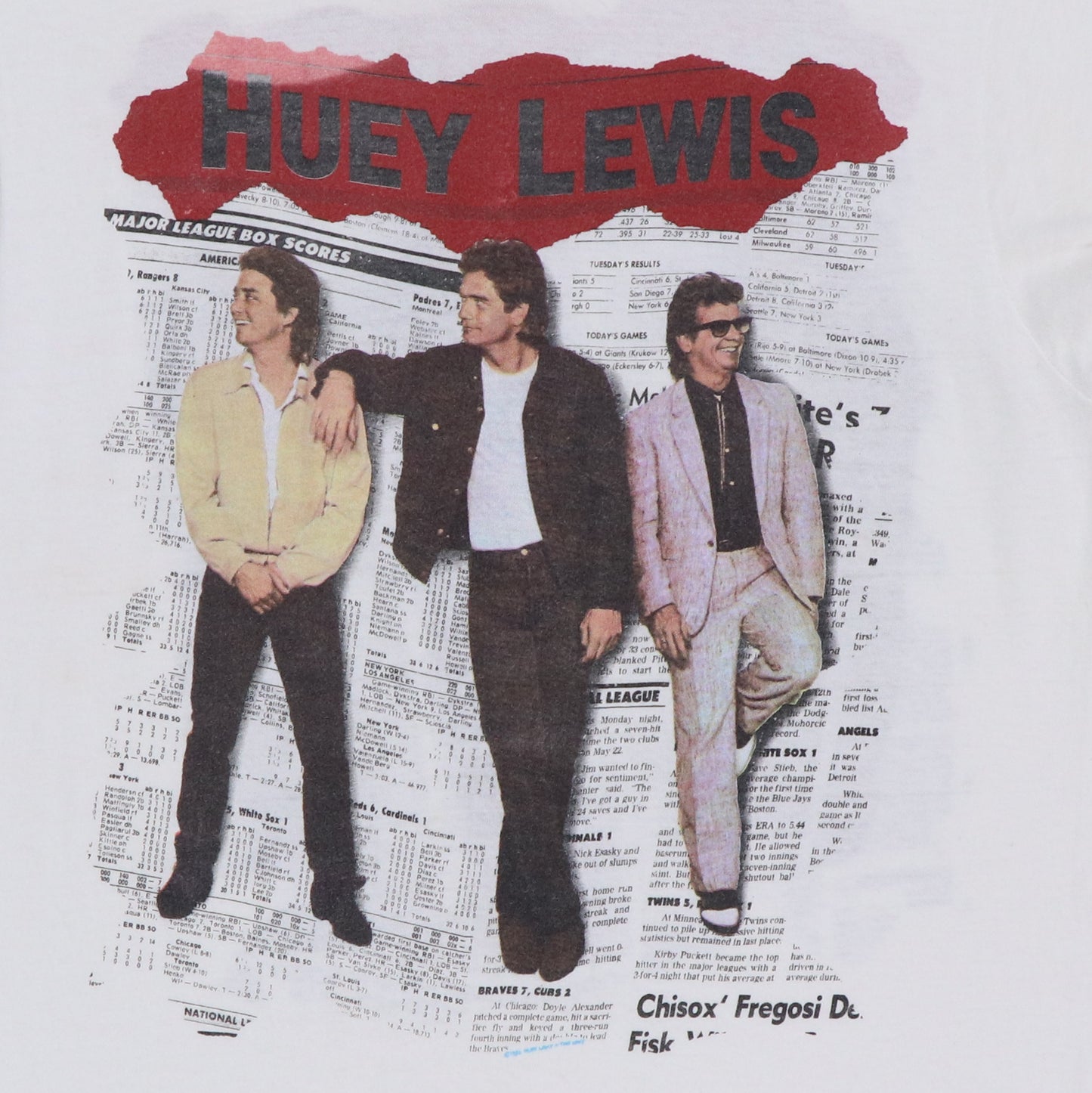 1986 Huey Lewis And The News Shirt