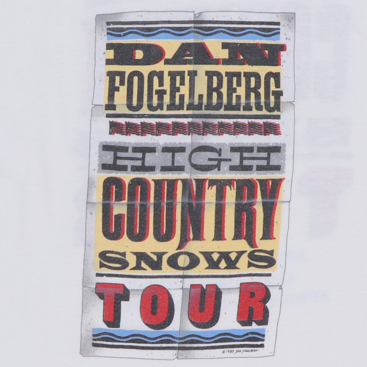 1985 Dan Fogelberg High Country Tour Shirt