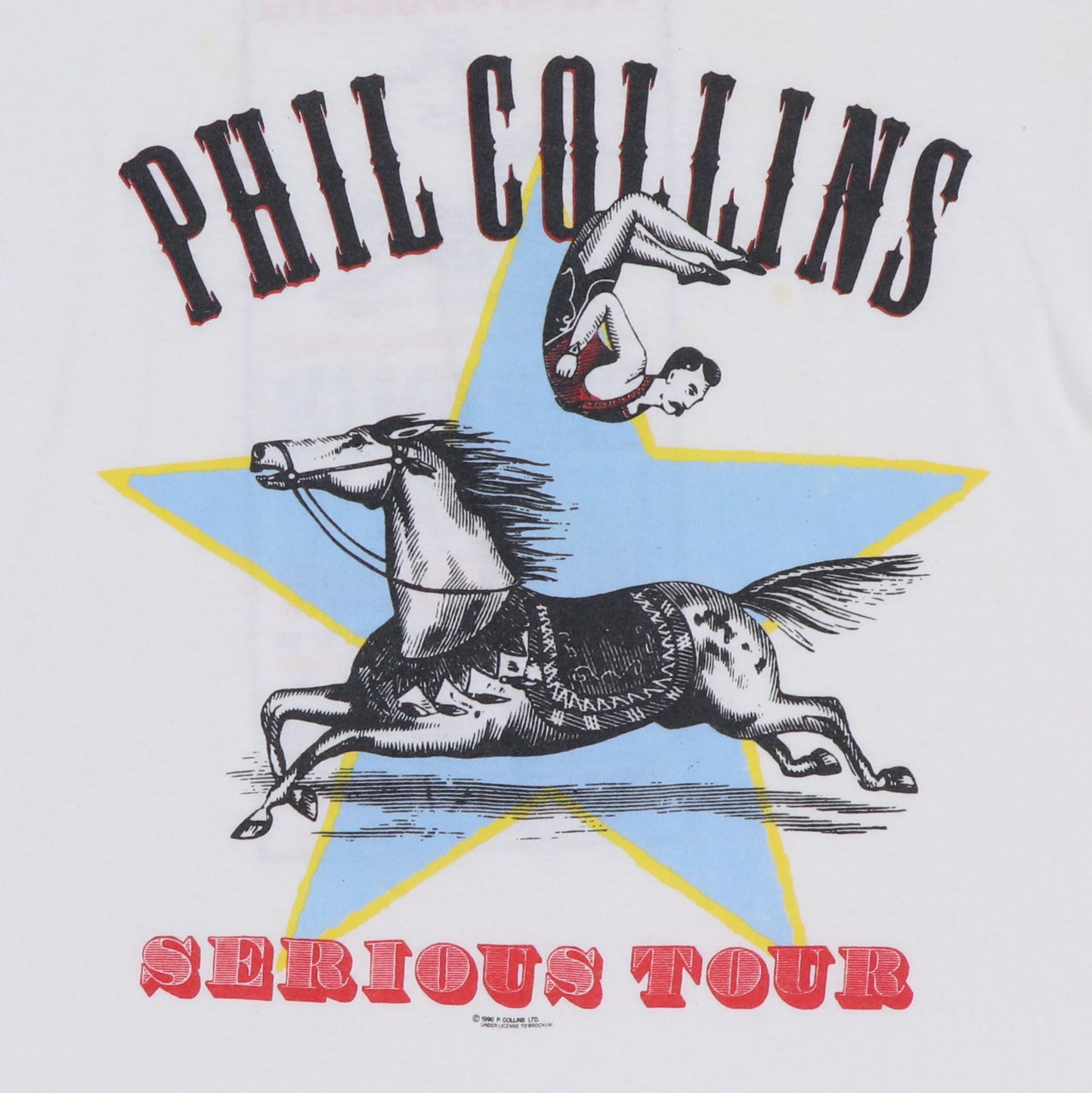 1990 Phil Collins Serious Tour Shirt
