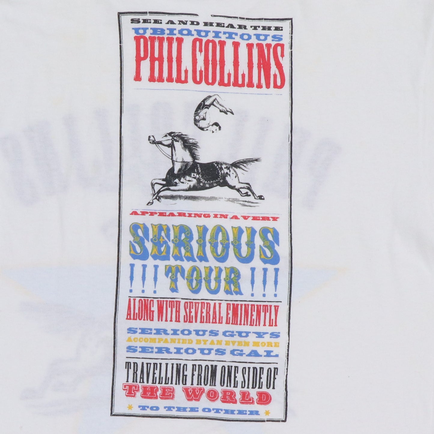 1990 Phil Collins Serious Tour Shirt