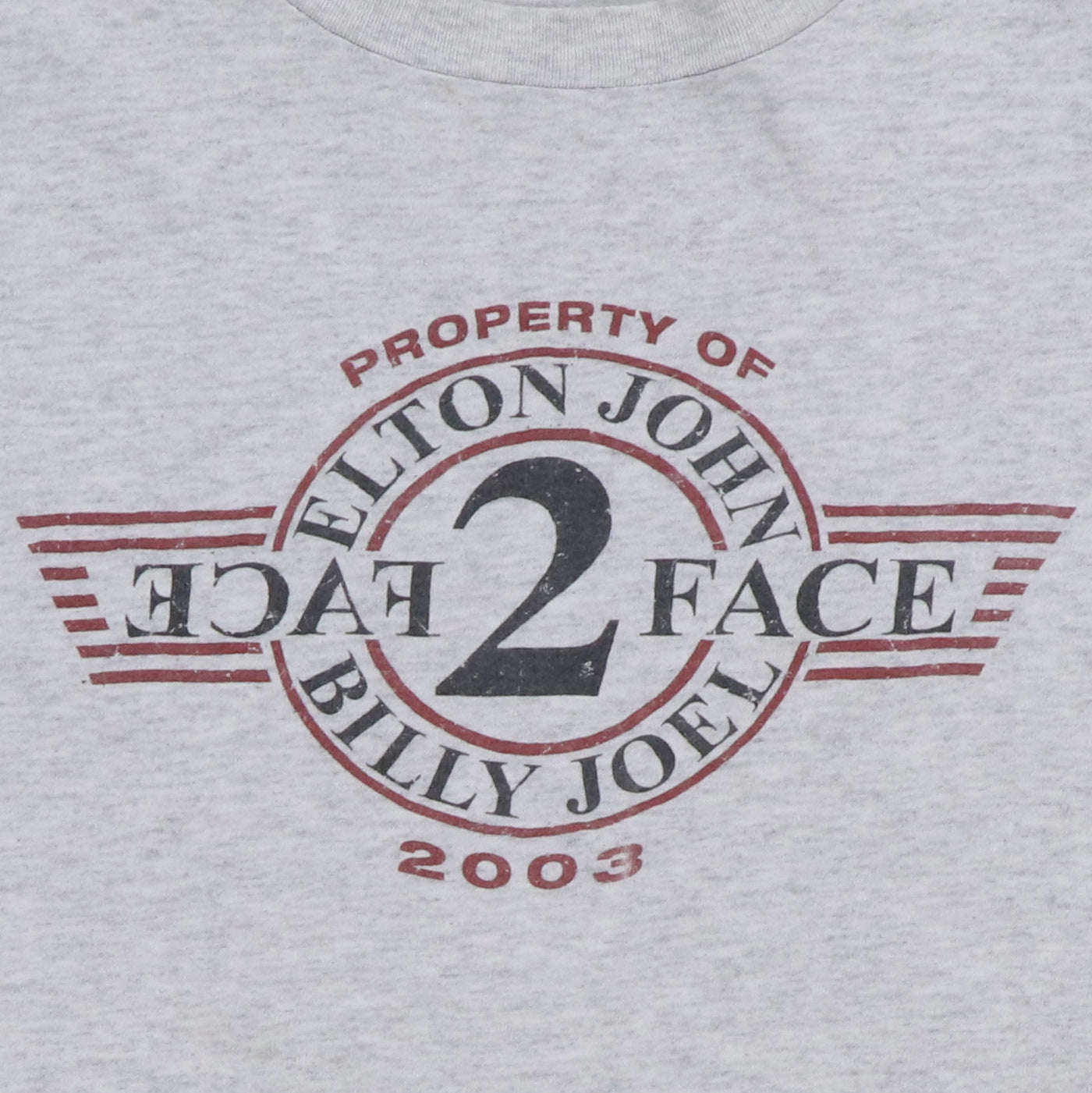 2003 Elton John Billy Joel Face To Face Tour Shirt