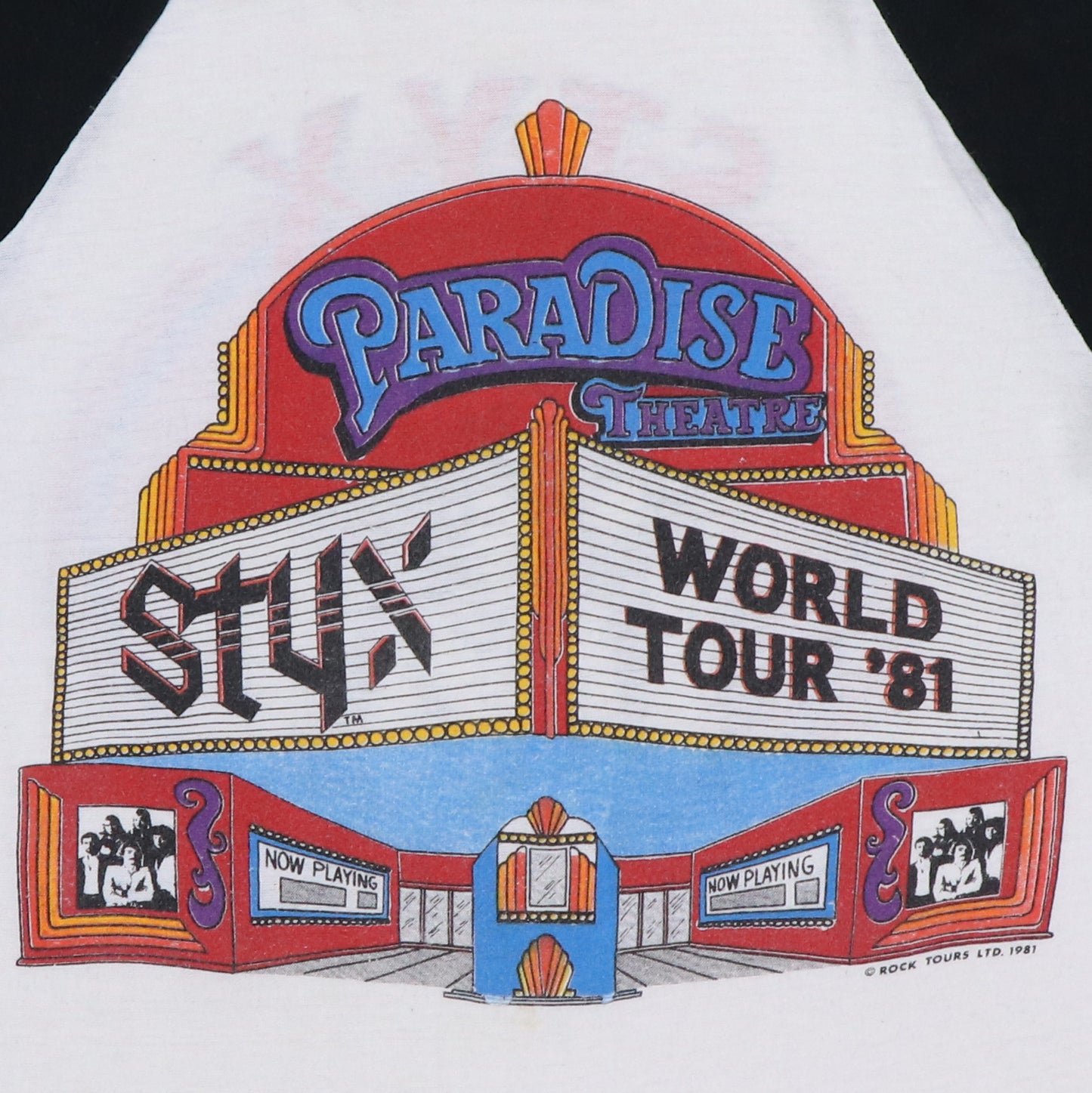 1981 Styx Paradise Theatre World Tour Jersey Shirt