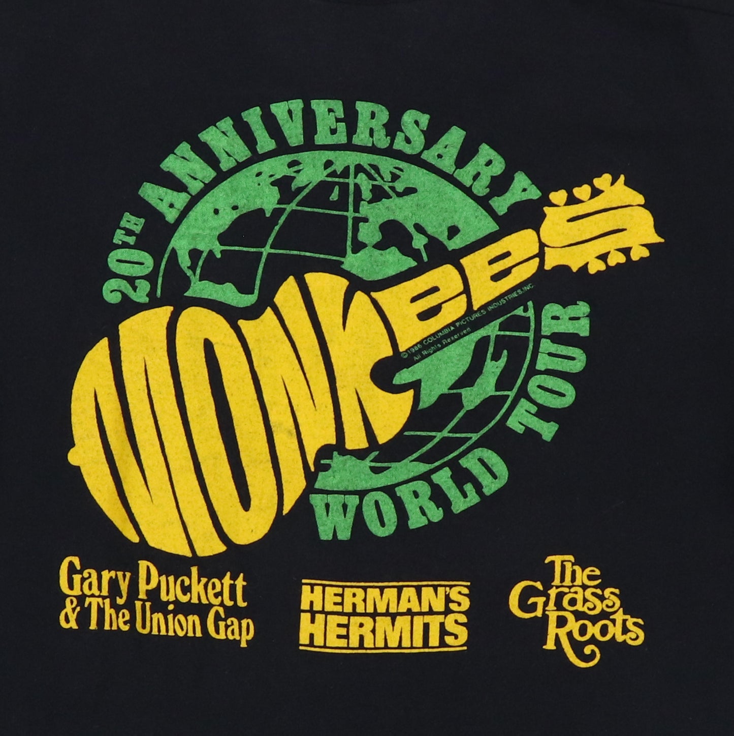 1986 The Monkees 20th Anniversary Tour Shirt