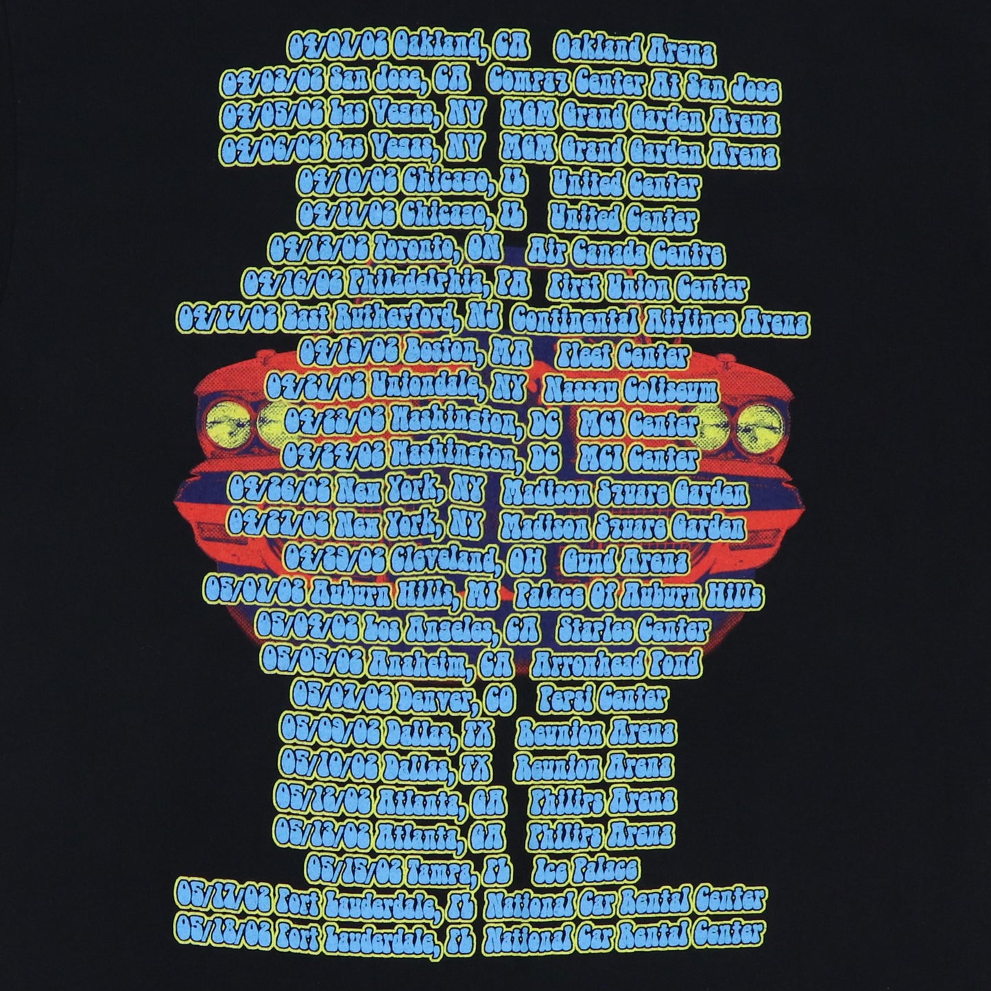 2002 Paul McCartney Driving Tour Shirt