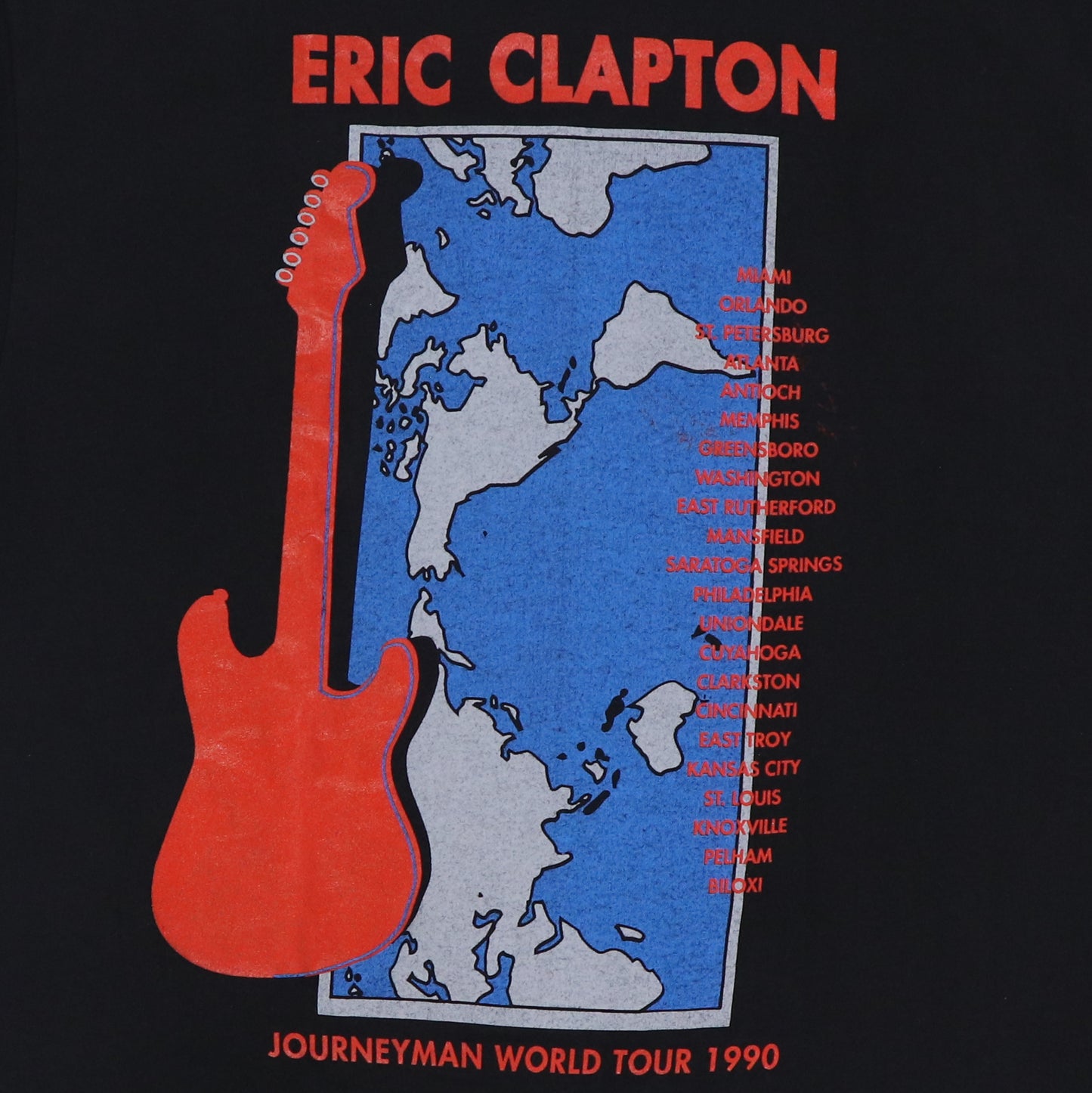 1990 Eric Clapton Journeyman Tour Shirt