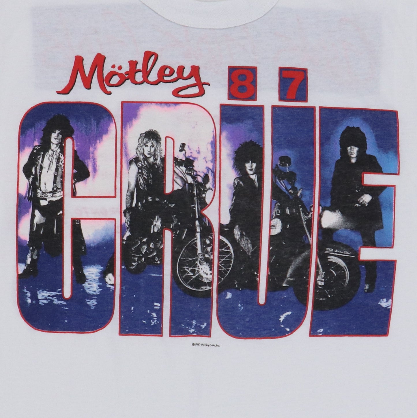 1987 Motley Crue Girls Girls Girls Tour Shirt