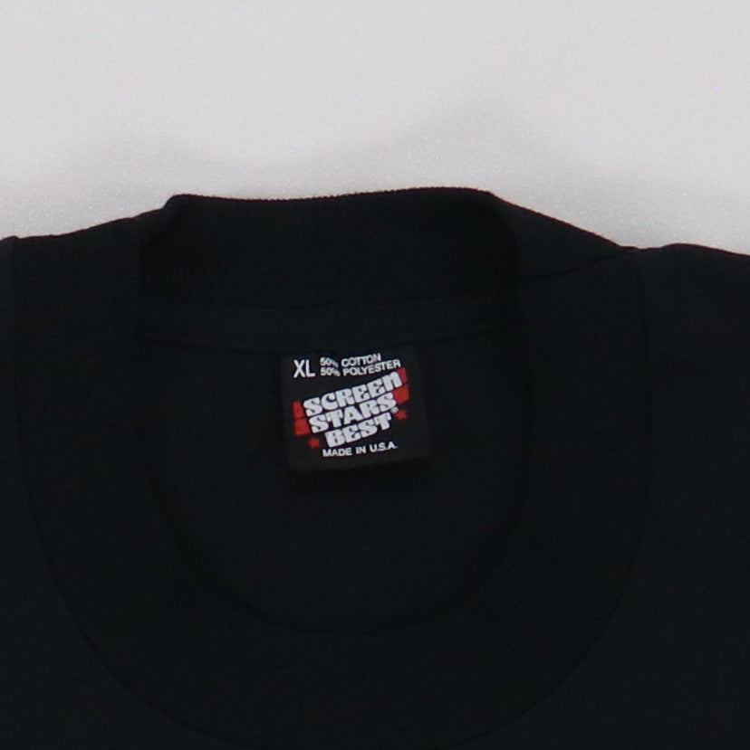 1990 Rock & Roll Family Tree Shirt Detail