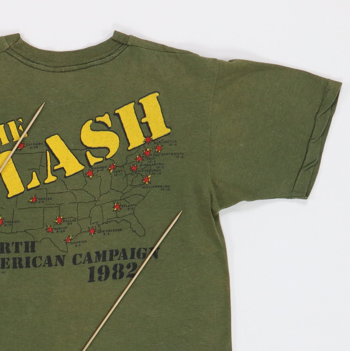 1982 The Clash Combat Rock Tour Shirt
