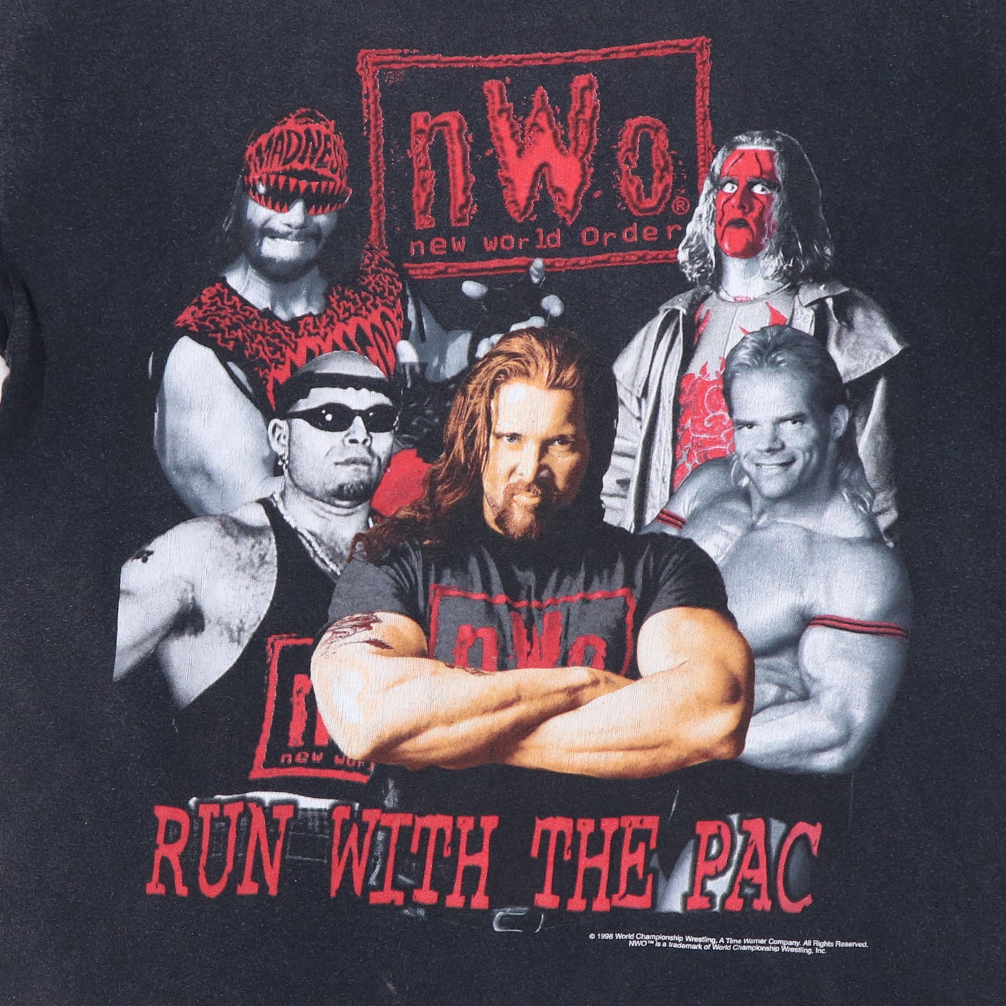1998 NWO Run With The Pac WCW Shirt