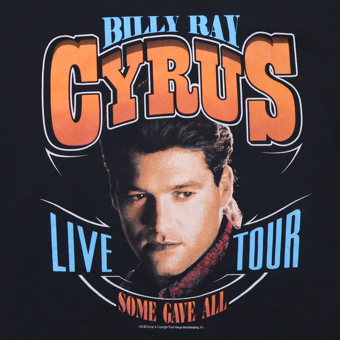 1992 Billy Ray Cyrus Some Gave All NYE Concert Shirt