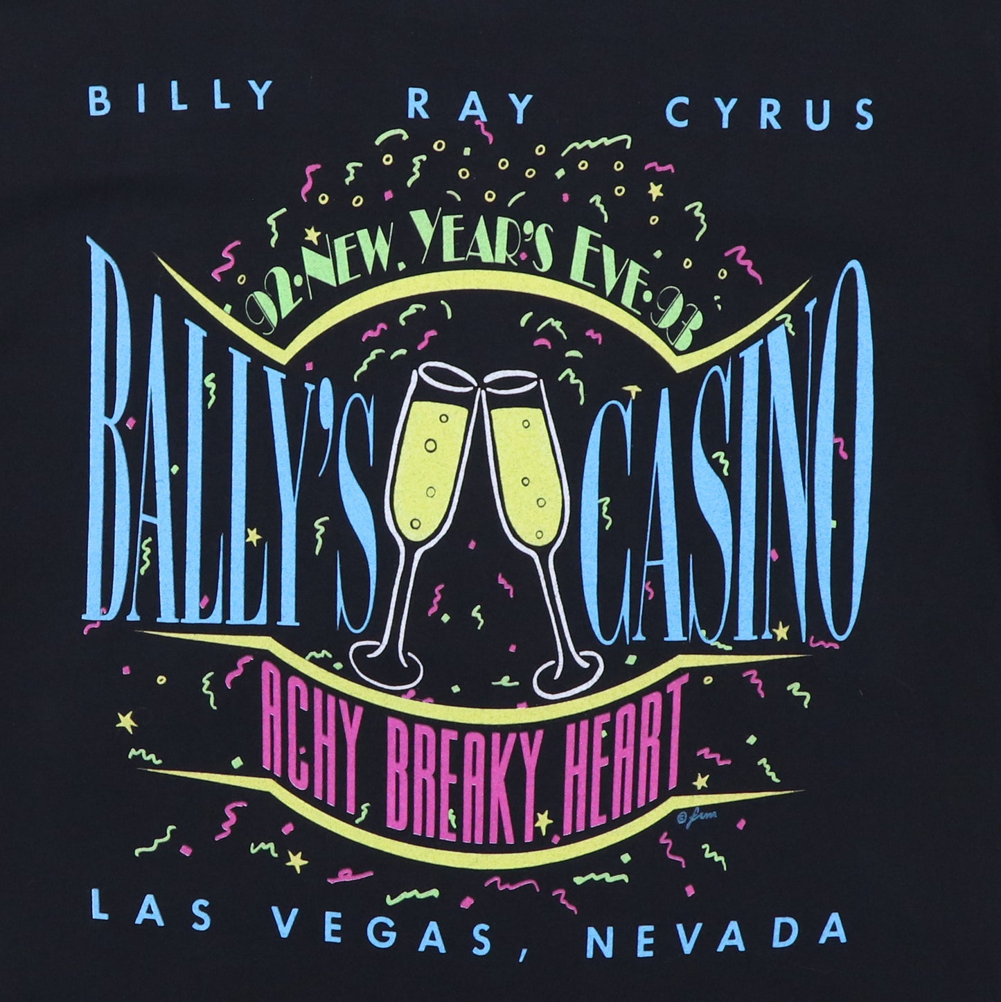 1992 Billy Ray Cyrus Some Gave All NYE Concert Shirt