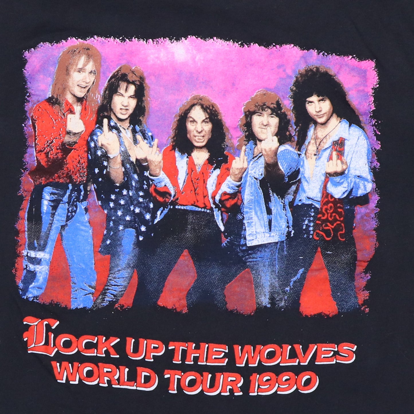 1990 Dio Lock Up The Wolves Tour Shirt