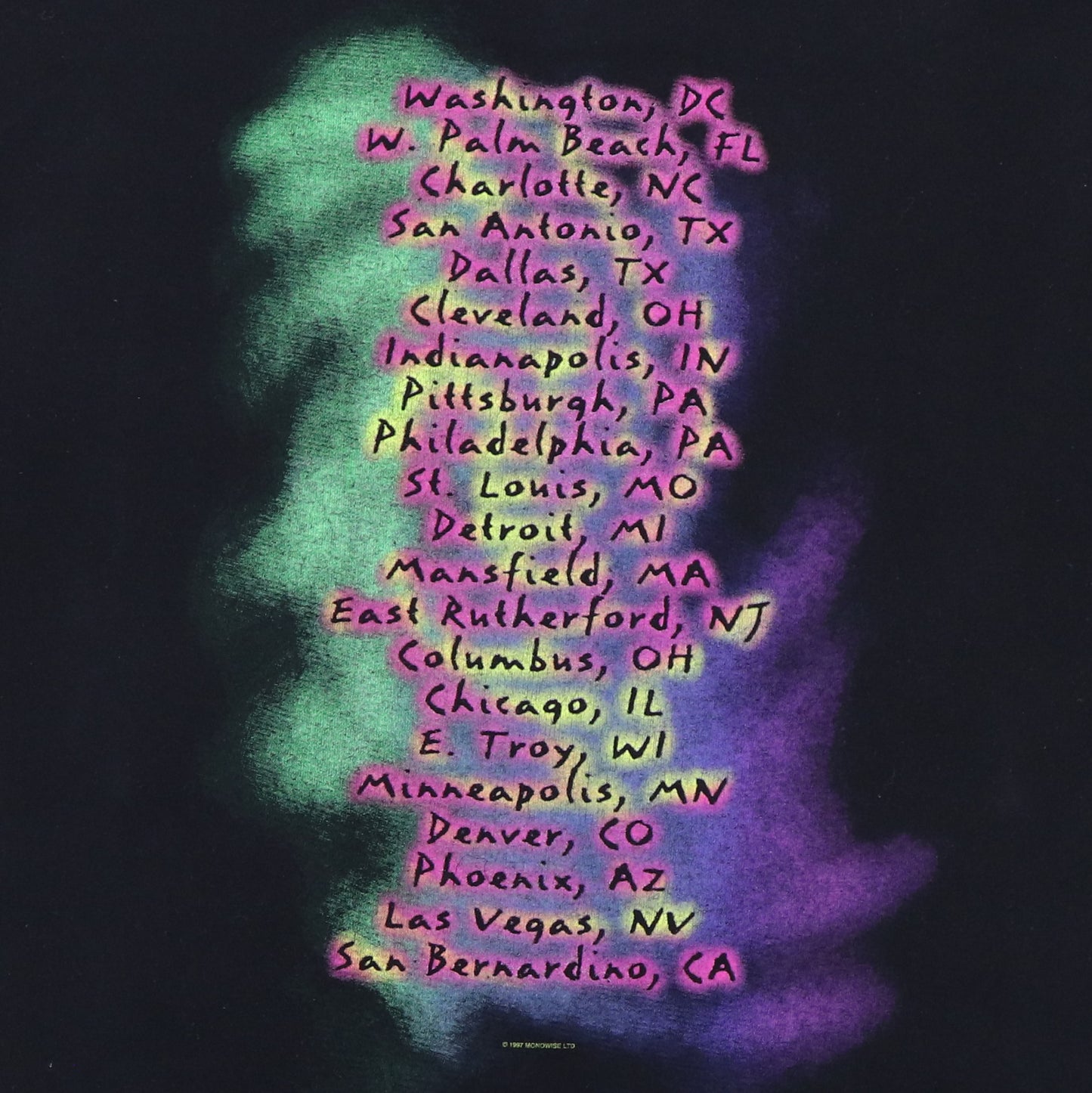 1997 Ozzy Osbourne Ozzfest Tour Shirt