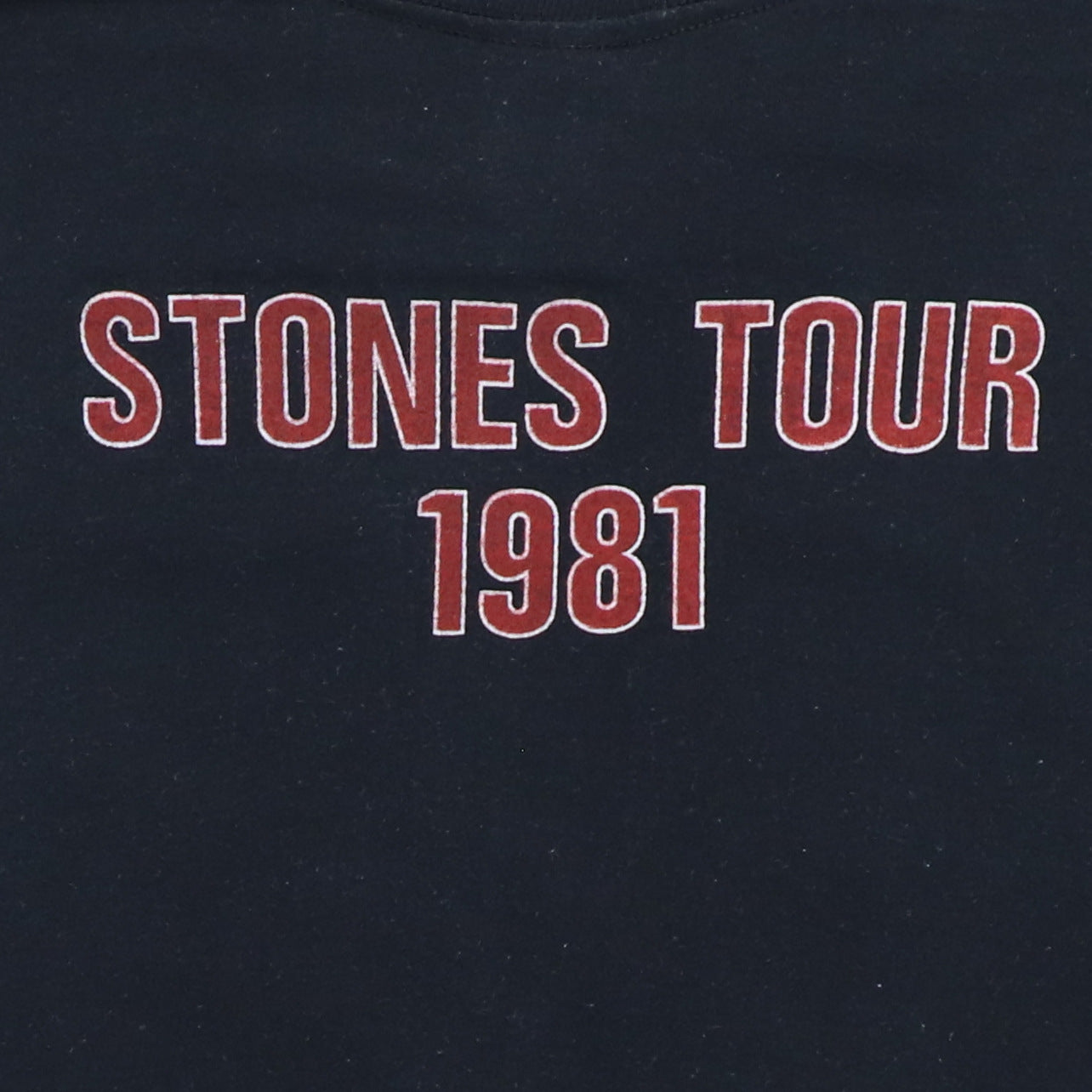 1981 Rolling Stones Shattered Tour Shirt