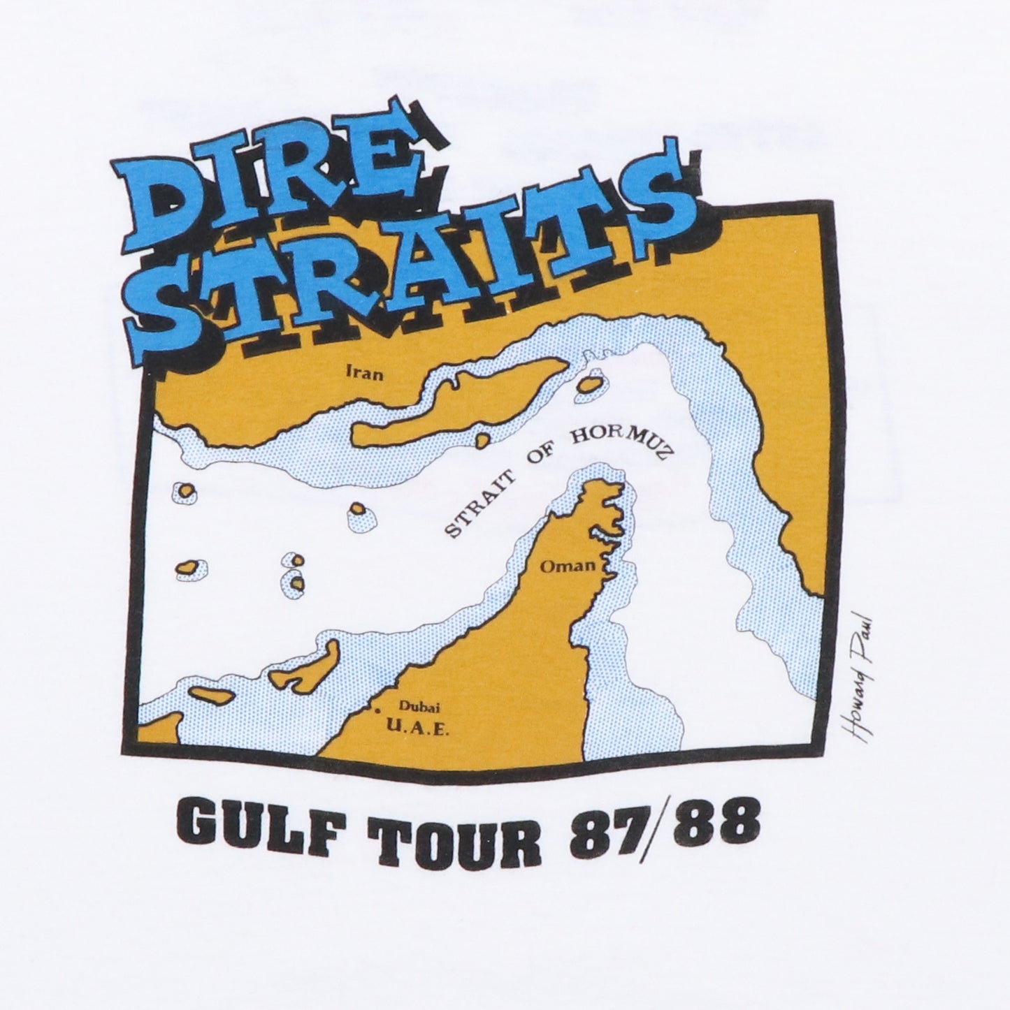 1987 Dire Straits Tour Shirt