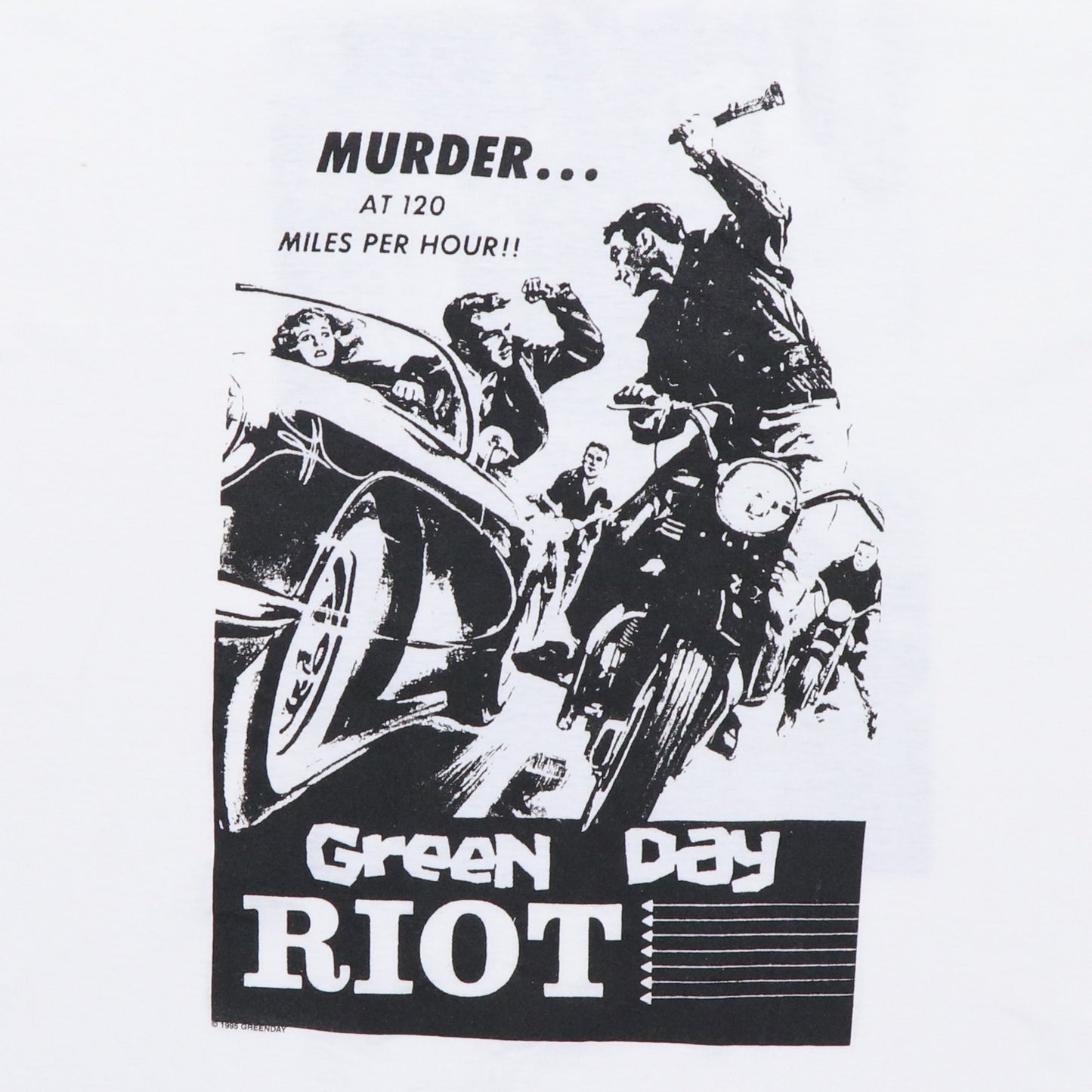 1995 Green Day Riot Euro Tour Shirt