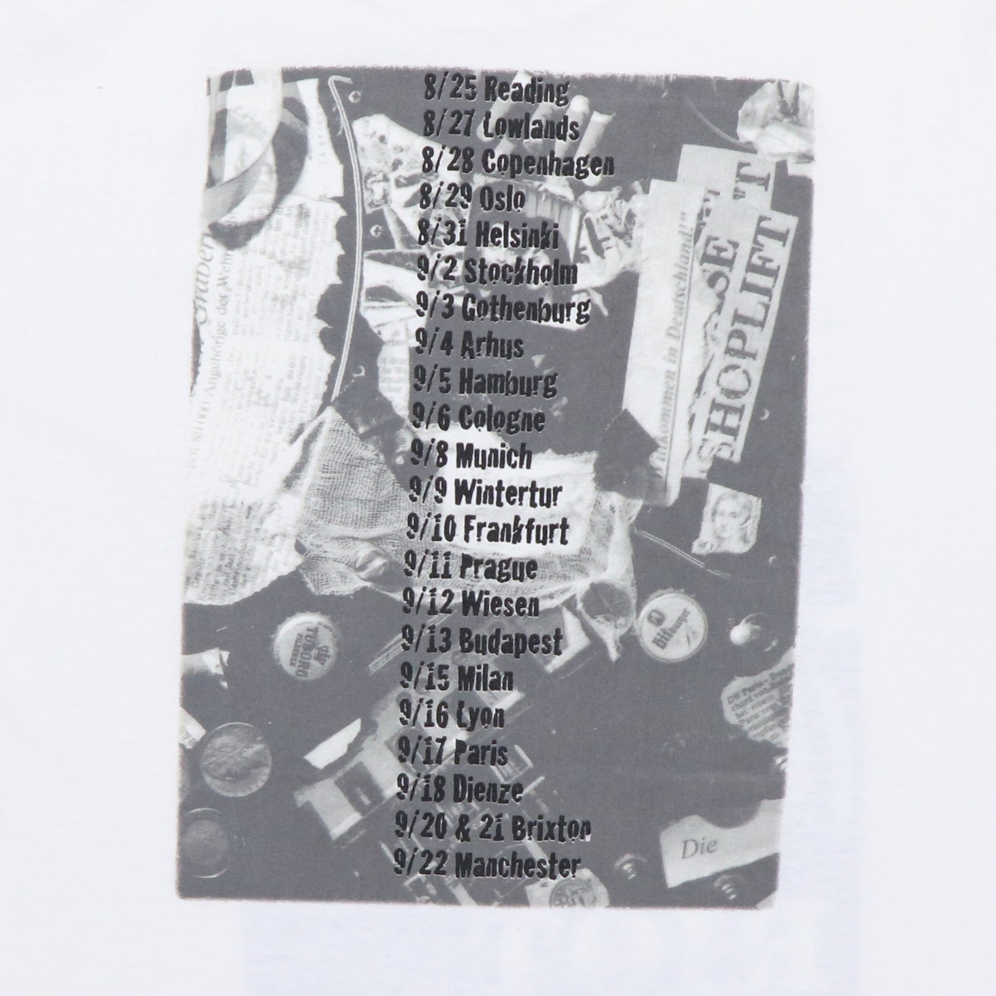 1995 Green Day Riot Euro Tour Shirt