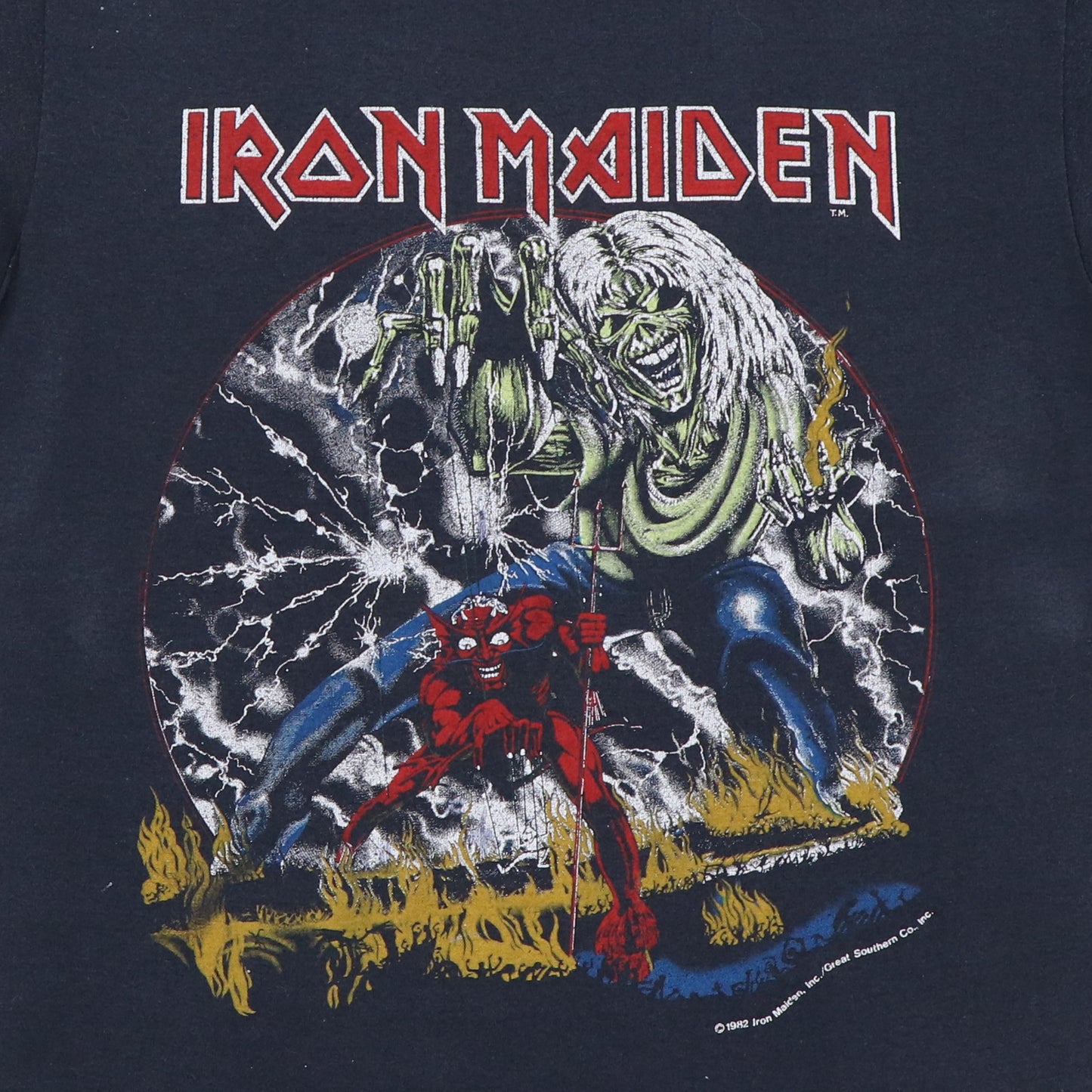1982 Iron Maiden Number Of The Beast Tour Shirt
