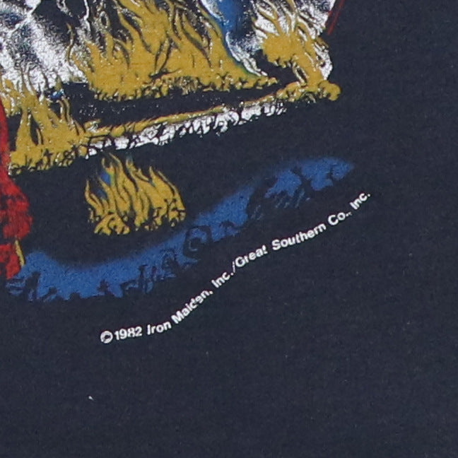 1982 Iron Maiden Number Of The Beast Tour Shirt