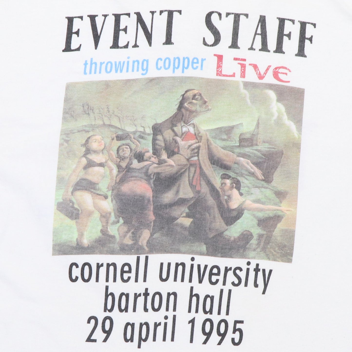 1995 Live Throwing Copper Cornell Univeristy Concert Staff Shirt