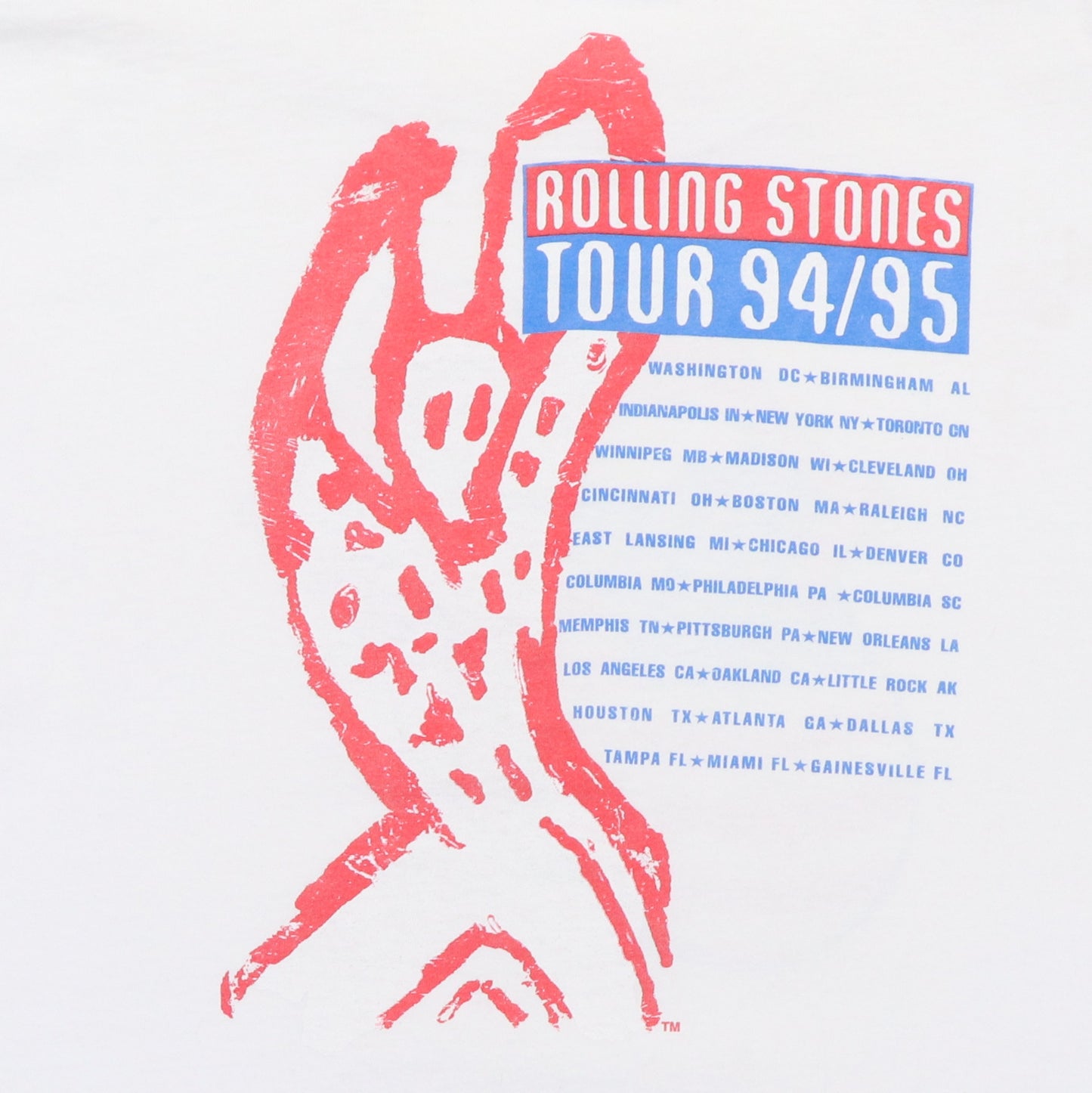 1994 Rolling Stones Voodoo Lounge Tour Shirt