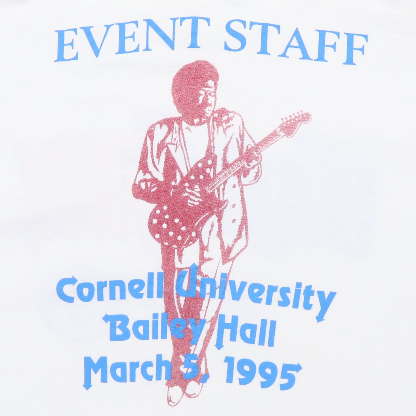 1995 Buddy Guy Cornell University Long Sleeve Staff Concert Shirt