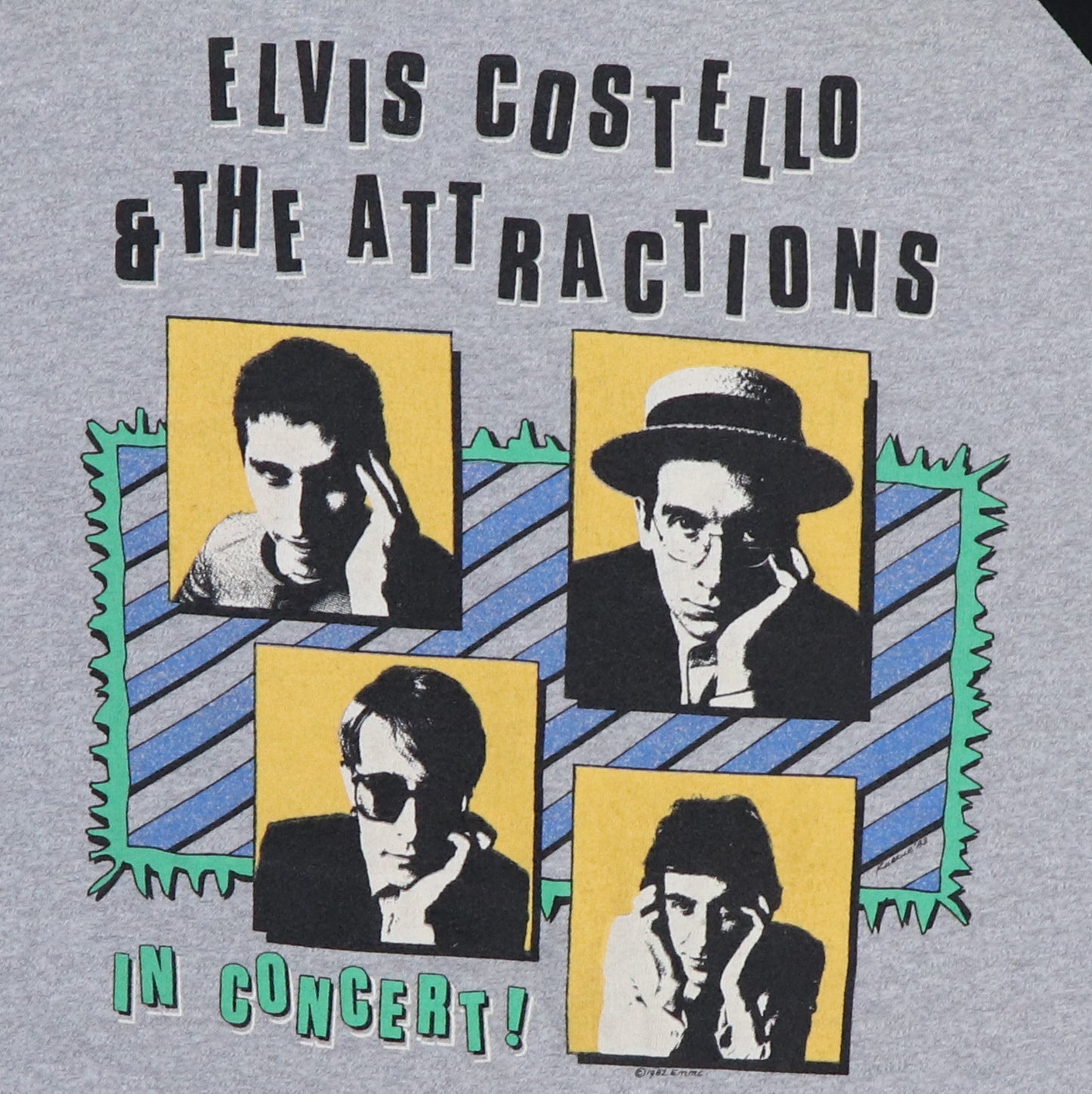 1982 Elvis Costello Tour Jersey Shirt