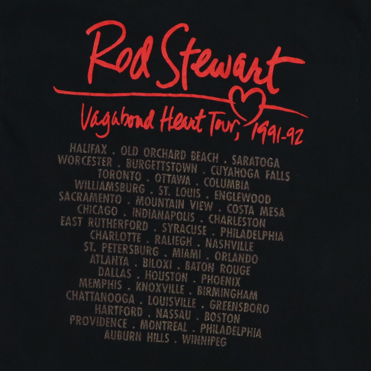 1991 Rod Stewart Tour Shirt
