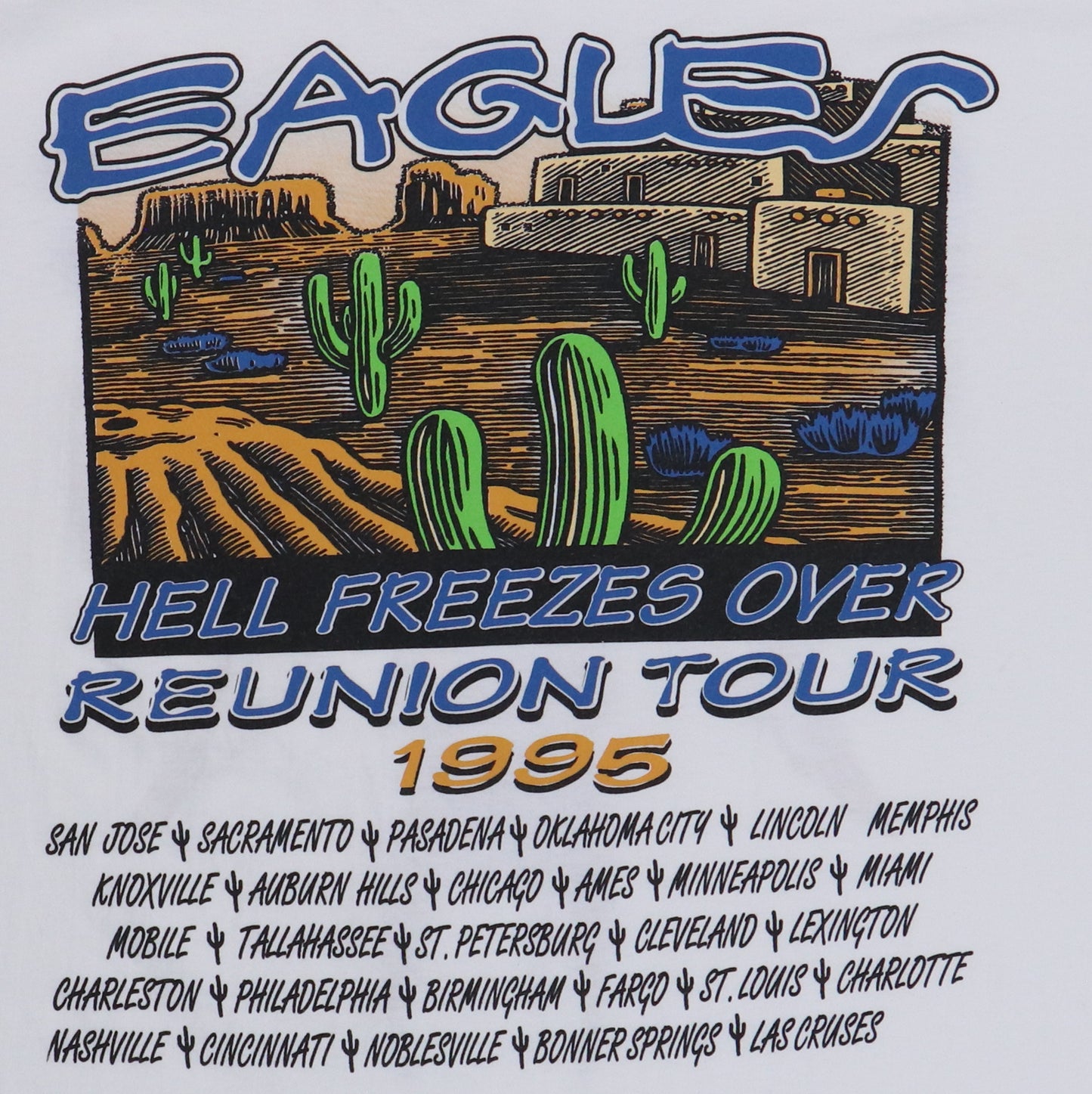 1995 Eagles Hell Freezes Over Shirt