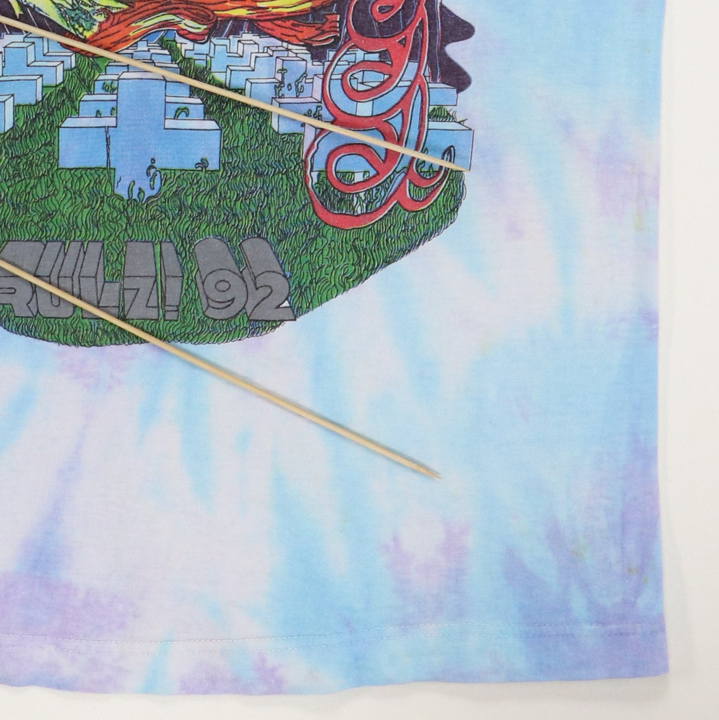 1992 Metallica Rulz Tour Tie Dye Shirt