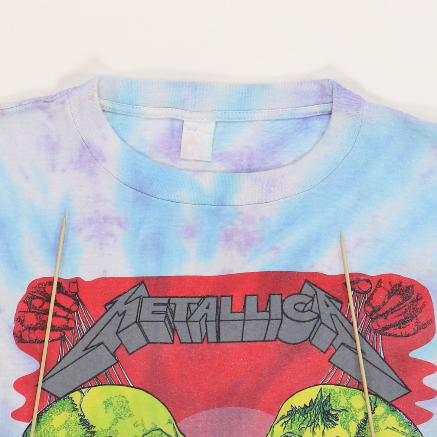 1992 Metallica Rulz Tour Tie Dye Shirt