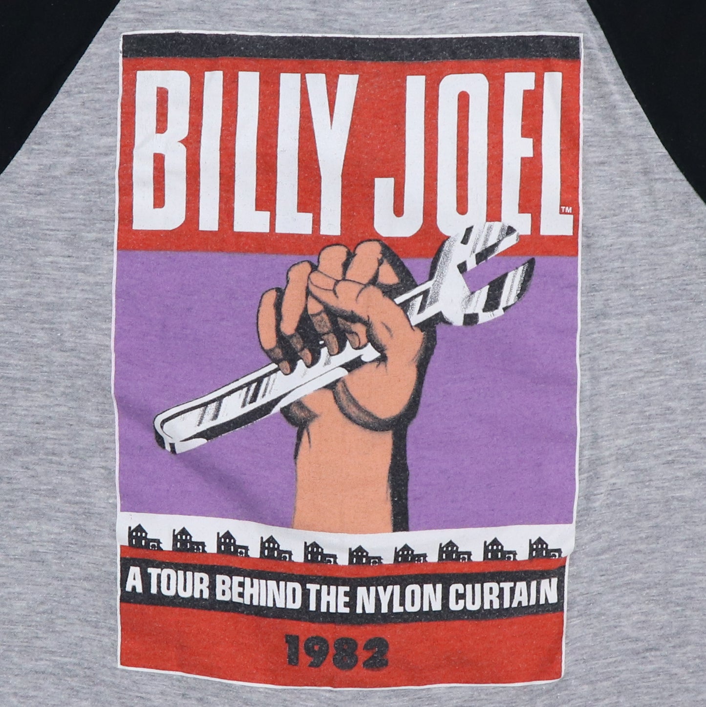 1982 Billy Joel Behind Tour Jersey Shirt