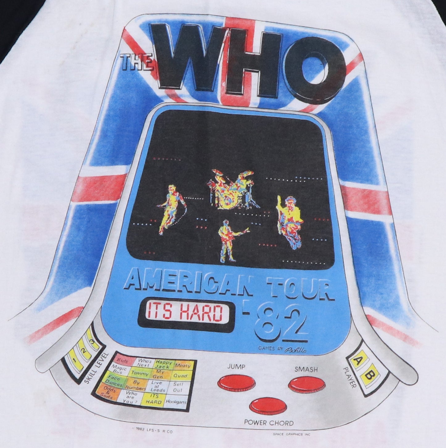 1982 The Who American Tour Jersey Shirt