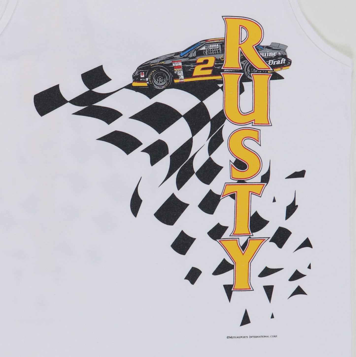 1990s Rusty Wallace Miller Beer Tank Top Shirt