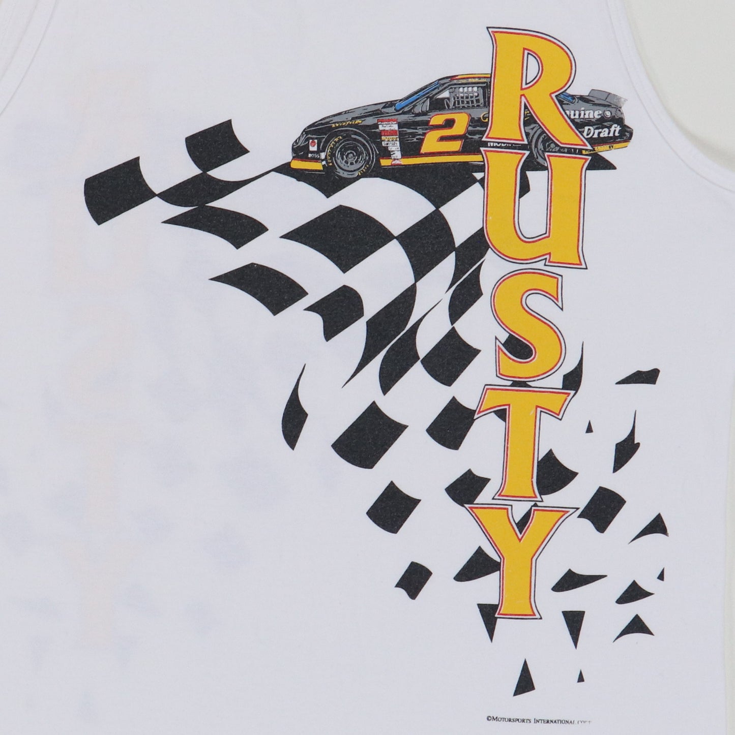 1990s Rusty Wallace Miller Beer Tank Top Shirt