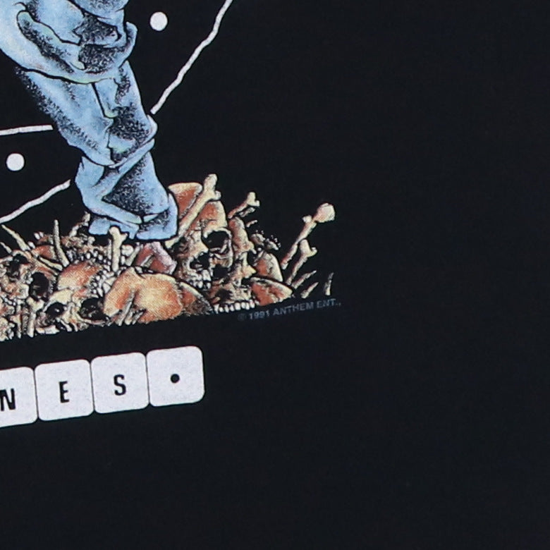 1991 Rush Roll The Bones Pushead Tour Shirt