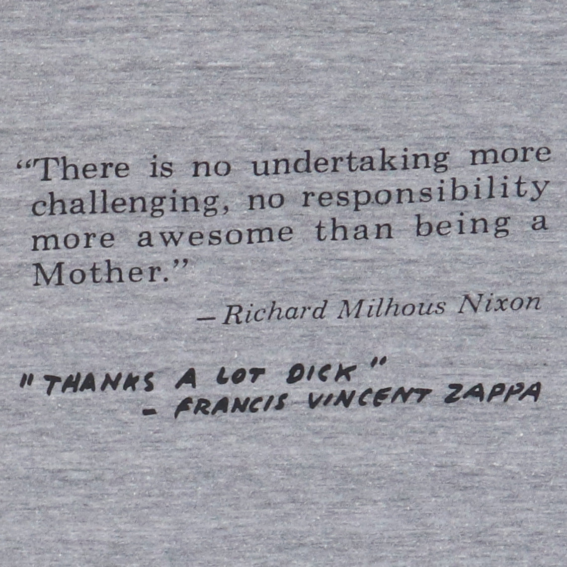 1970s Frank Zappa And The Mothers Promo Shirt