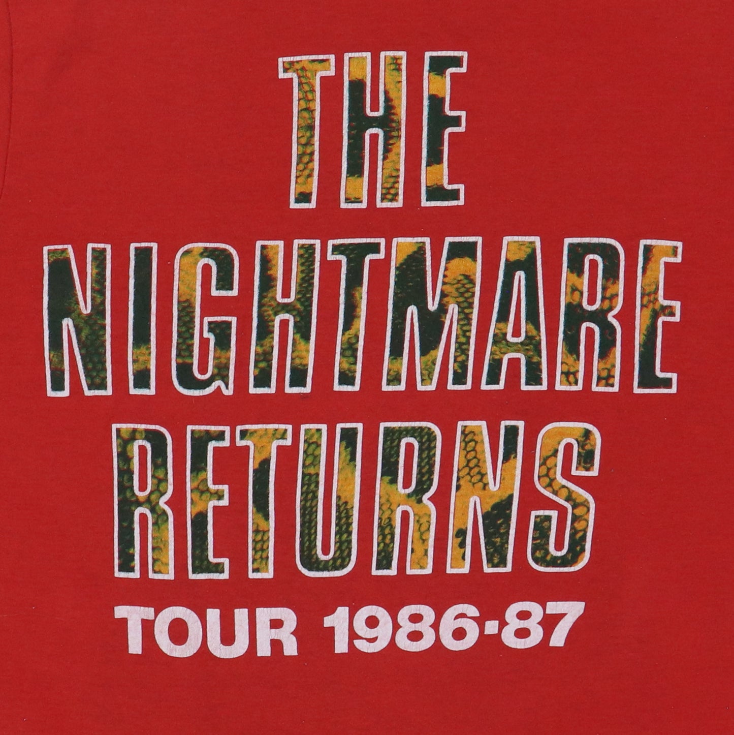 1986 Alice Cooper Nightmare Returns Tour Shirt