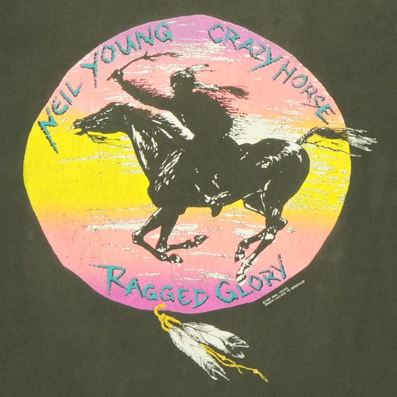 1991 Neil Young Crazy Horse Ragged Glory Tour Shirt