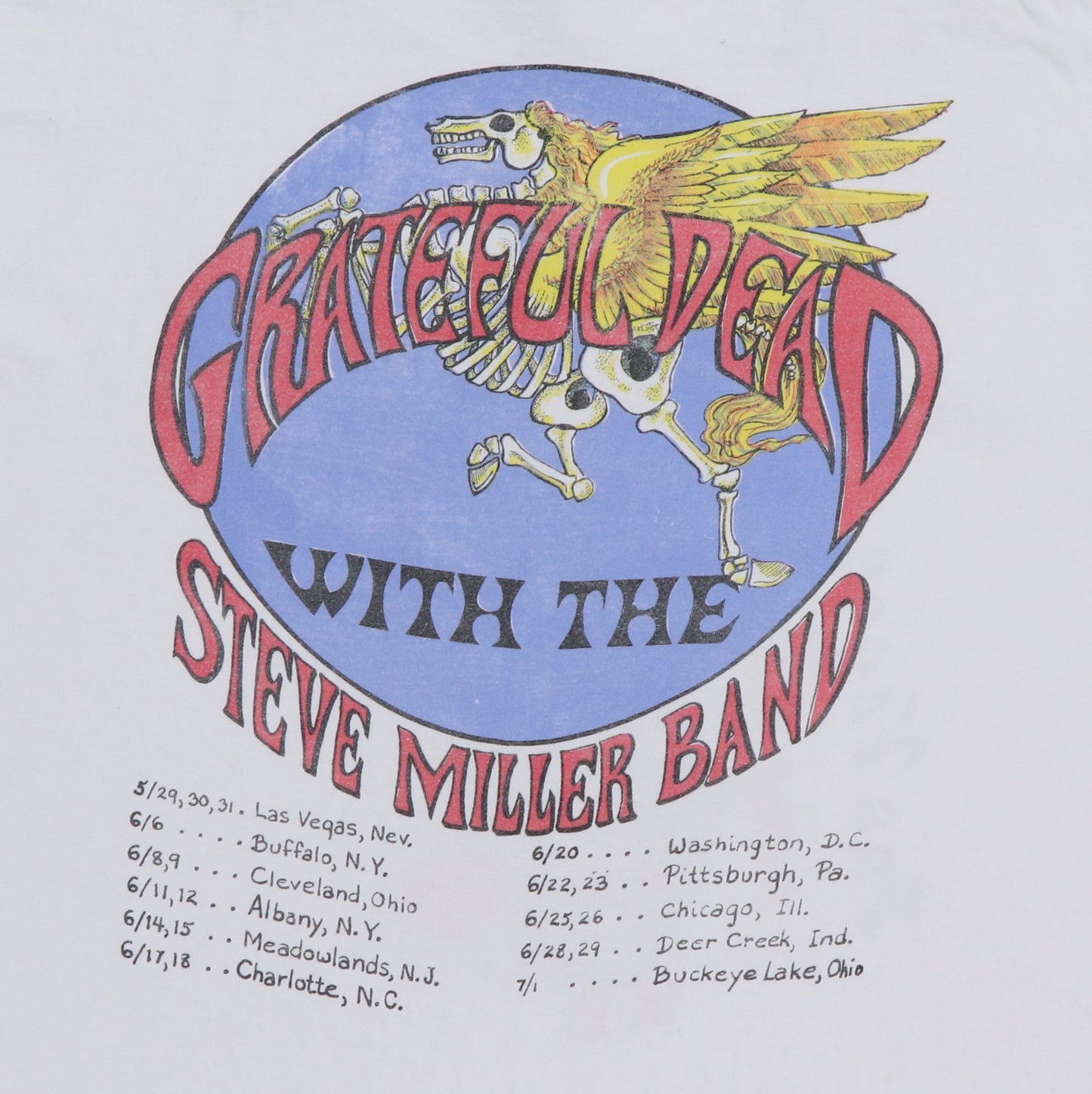 1992 Grateful Dead Las Vegas Tour Shirt