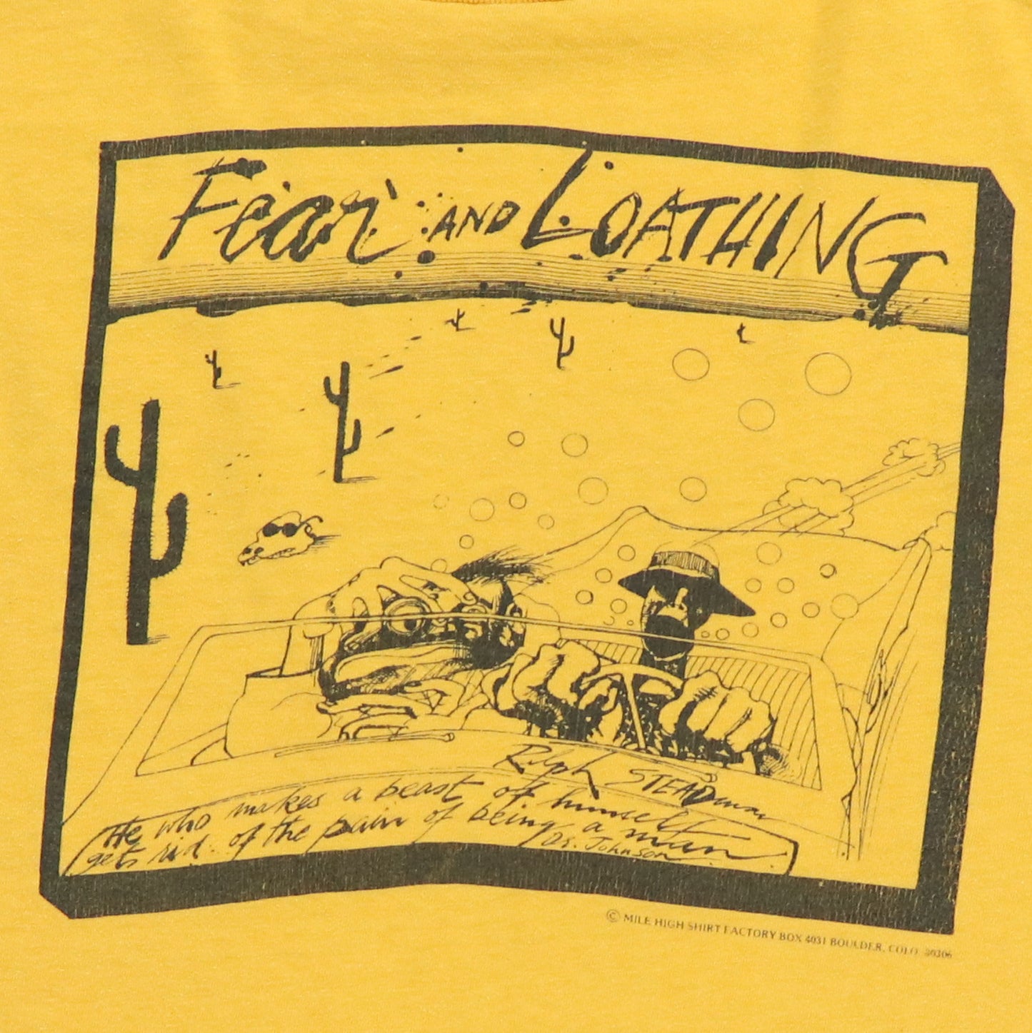 1970s Fear and Loathing Ralph Steadman Shirt