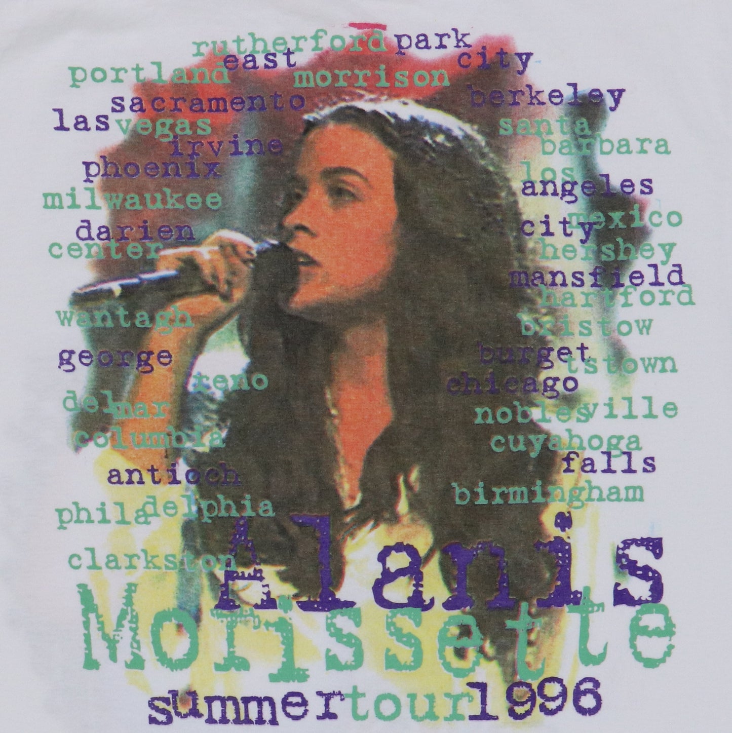 1996 Alanis Morissette Summer Tour Shirt