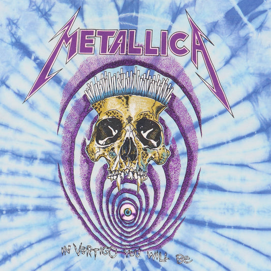 1990s Metallica In Vertigo Tie Dye Shirt Back