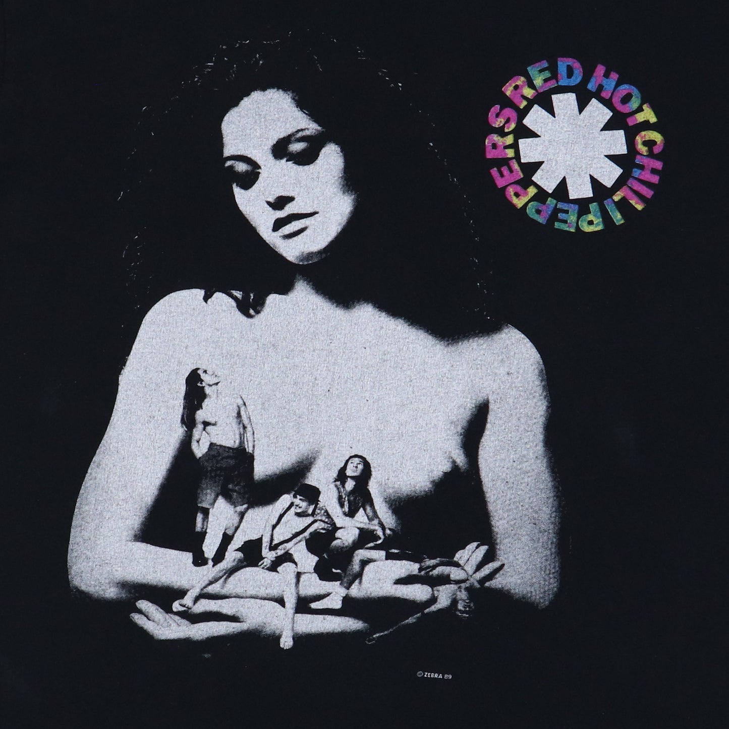 1990 Red Hot Chili Peppers Mother's Milk European Tour Shirt Detail