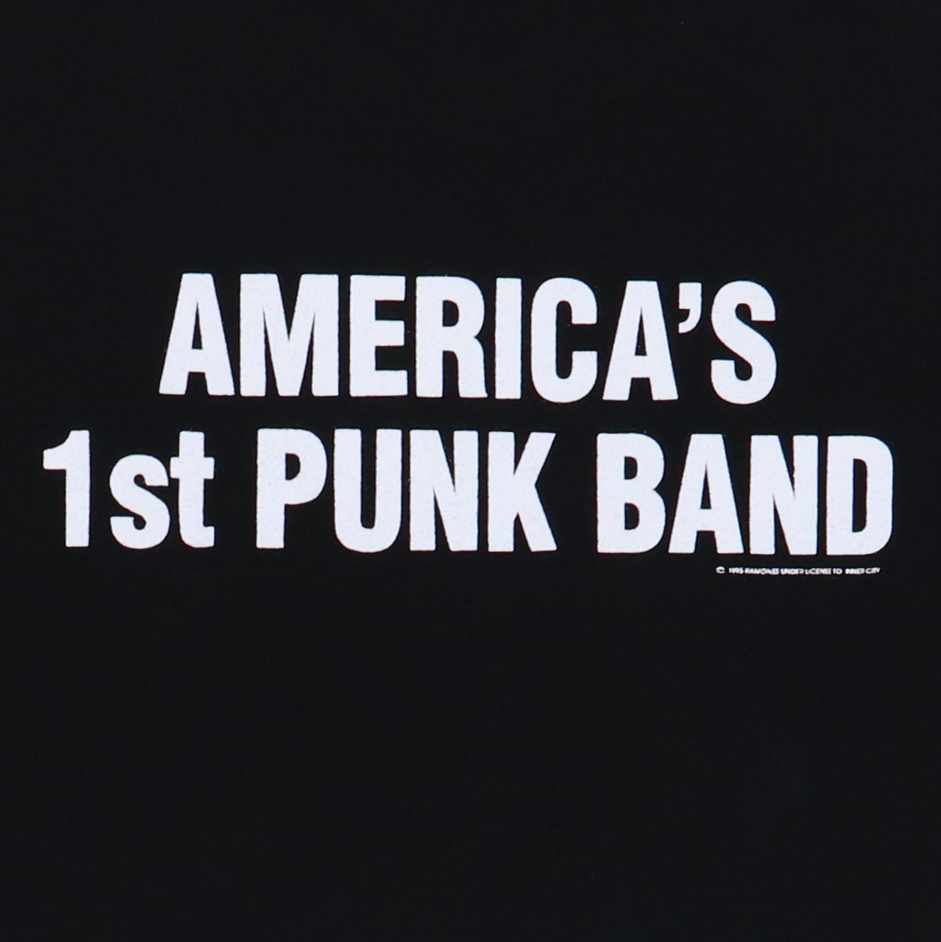 2000s Ramones America's 1st Punk Band Shirt Detail