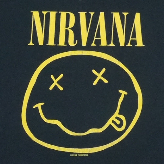 2000s Nirvana Smiley Shirt Detail