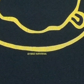 2000s Nirvana Smiley Shirt Detail