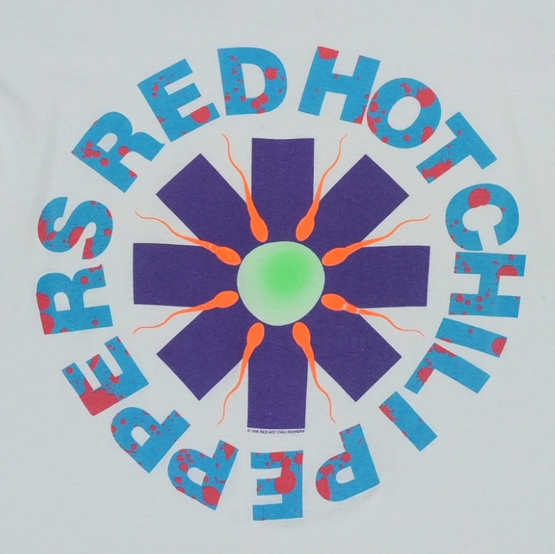 1990 Red Hot Chili Peppers Sperm Shirt Detail