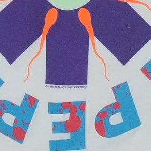 1990 Red Hot Chili Peppers Sperm Shirt Detail
