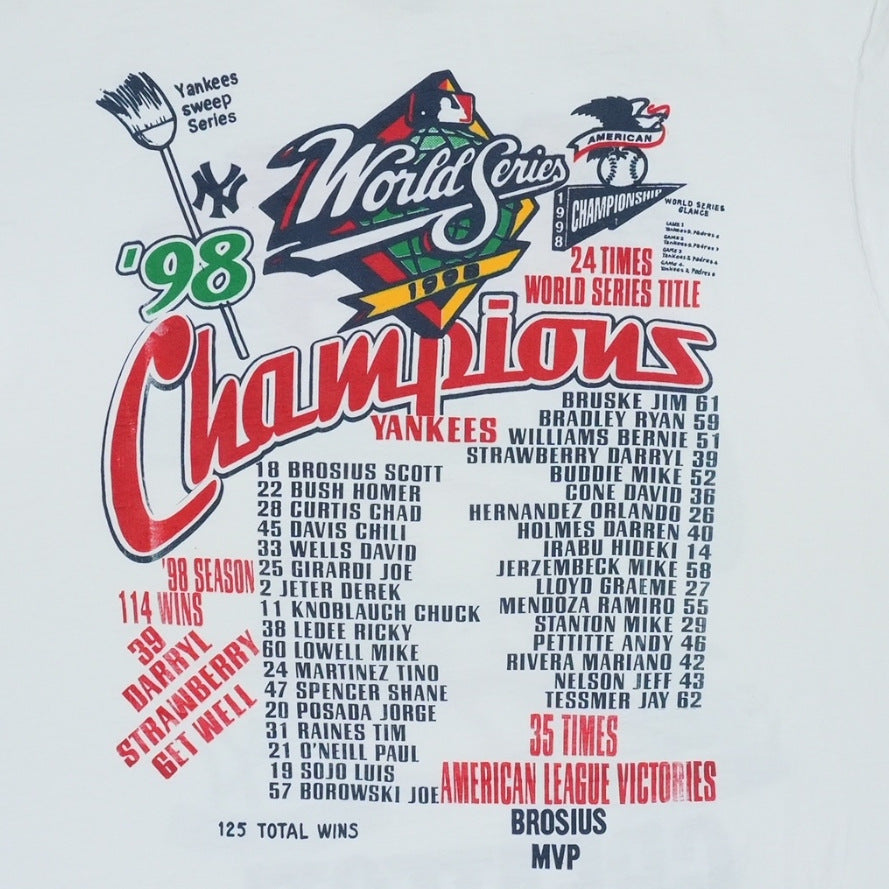 1998 New York Yankees World Series Champions Shirt